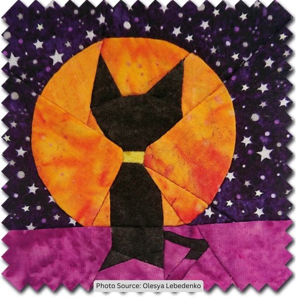 Halloween Black Cat Quilt Pattern - etsy
