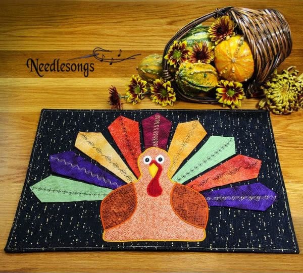 Hey Turkey Placemat Quilt Pattern - etsy