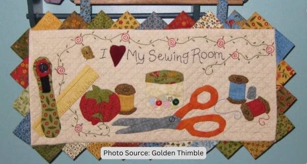 I Love My Sewing Room Quilted Wall Hanging Pattern - etsy