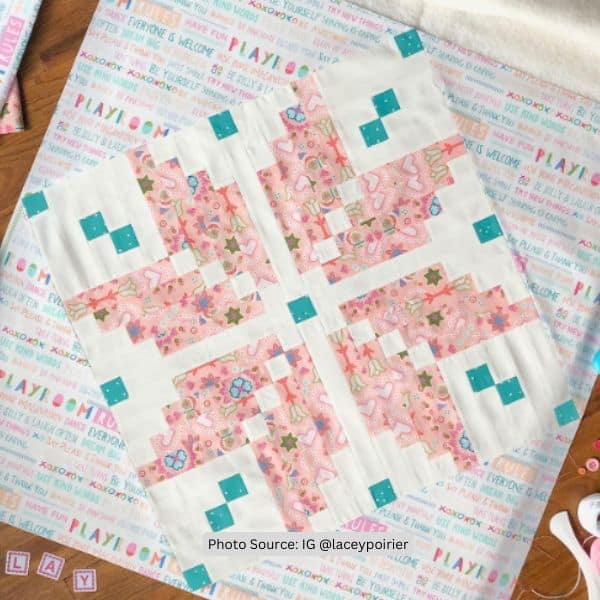 Knitted Star Quilt Idea from laceypoirier