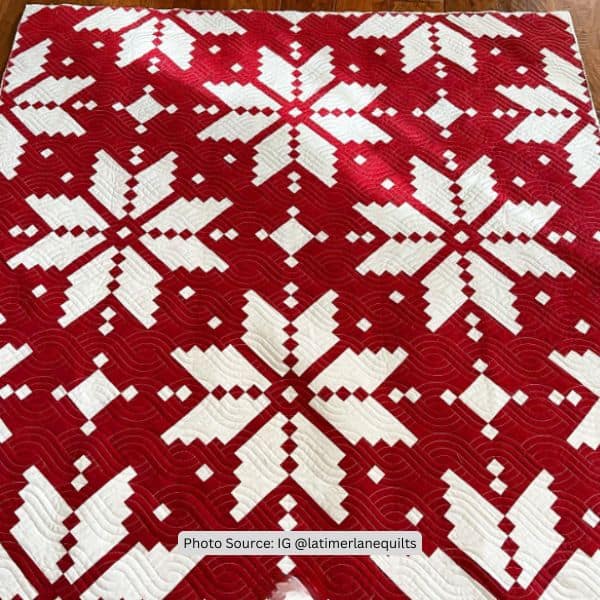 Knitted Star Quilt Idea from latimerlanequilts