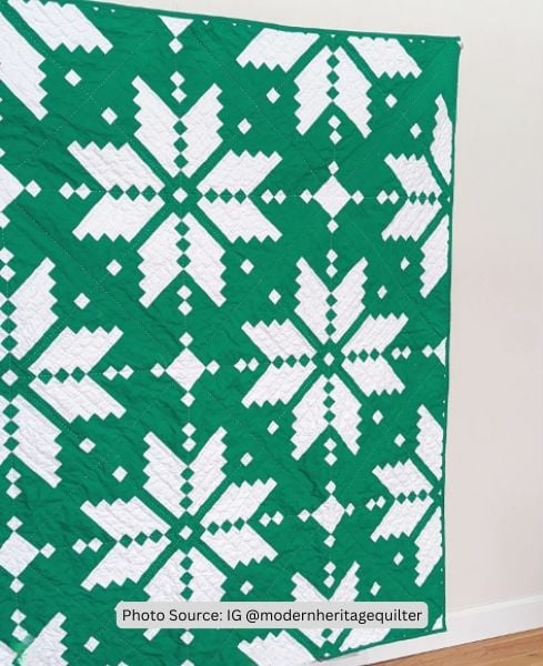 Knitted Star Quilt Idea from modernheritagequilter