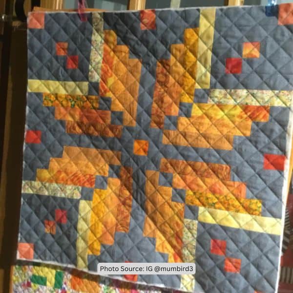 Knitted Star Quilt Idea from mumbird3