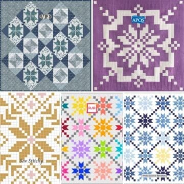 Knitted Star Quilt Patterns Roundup Featured Cover