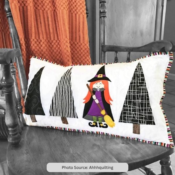 Little Witch Pillow Quilt Pattern - etsy paid
