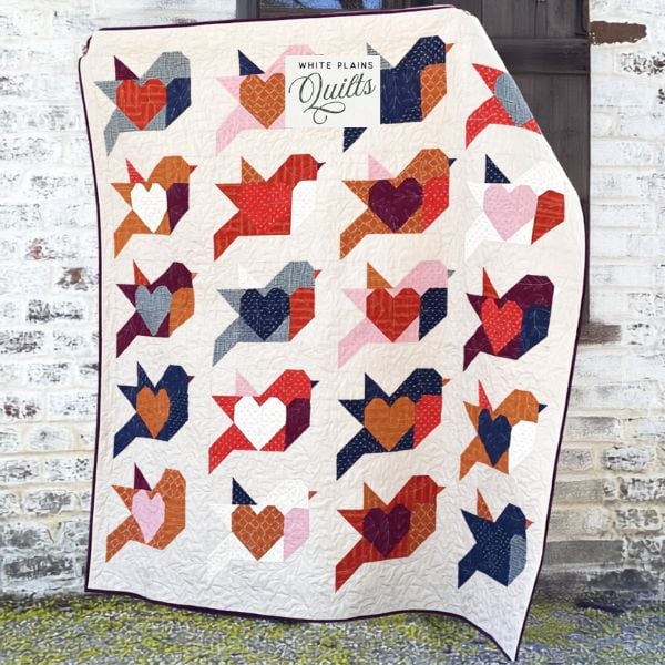 Love Birds Quilt Pattern - etsy