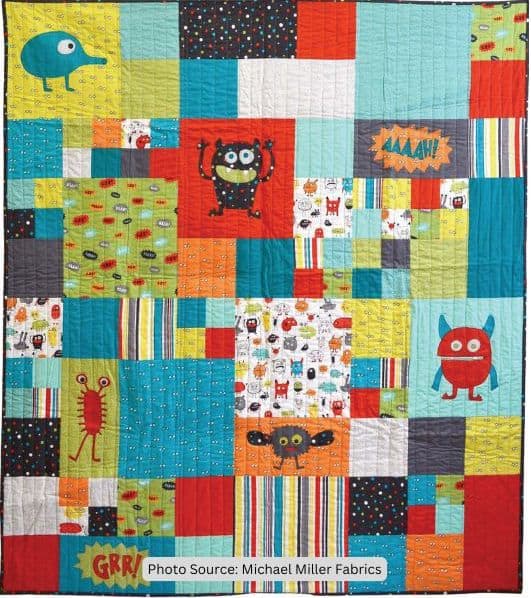 Monster Mash Quilt Pattern - free quilt pattern