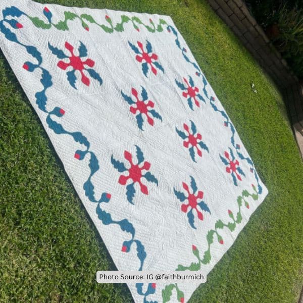 Oak Leaf Quilt Idea from faithburmich