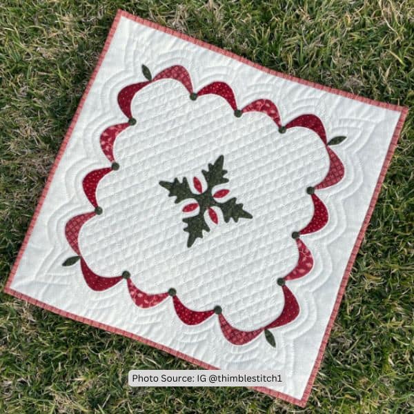 Oak Leaf Quilt Idea from thimblestitch1
