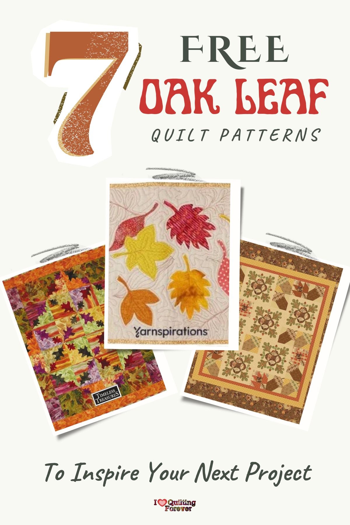 Oak Leaf Quilt Patterns Roundup 1 ILQF Pinterest