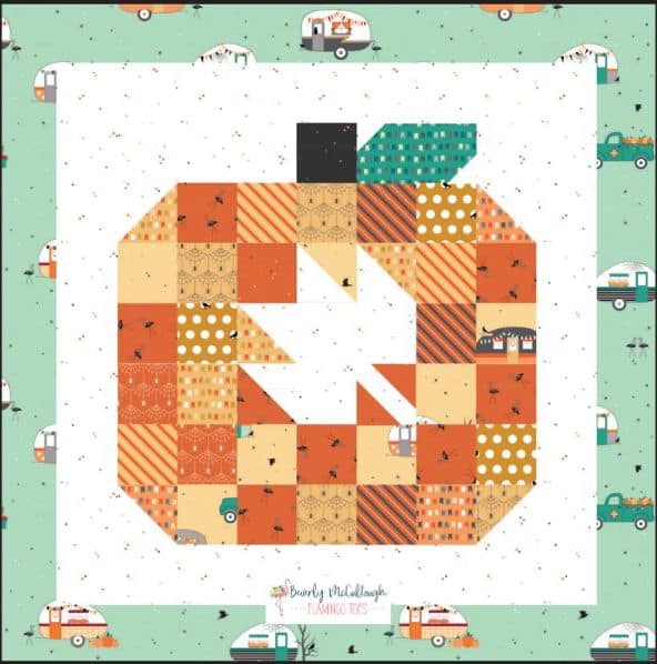 Patchwork Pumpkin Pillow Quilt Pattern - free quilt pattern