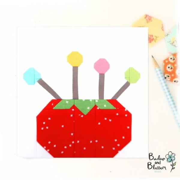 Pincushion And Pins Quilt Block Pattern - etsy