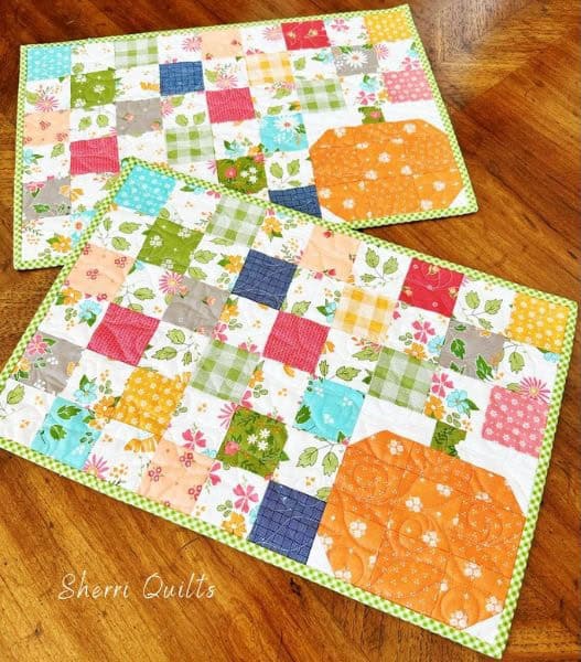 Pumpkin Placemat Quilt Pattern - etsy