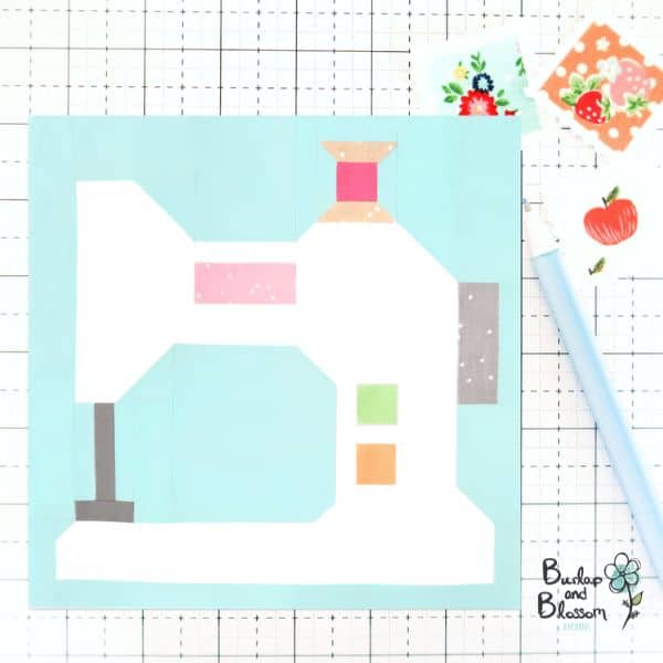 Sewing Machine Quilt Block Pattern - etsy