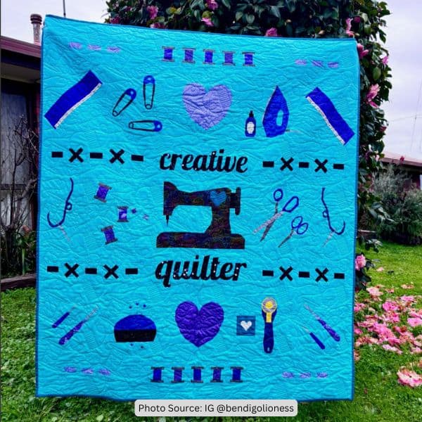 Sewing-Themed Quilt Idea from bendigolioness