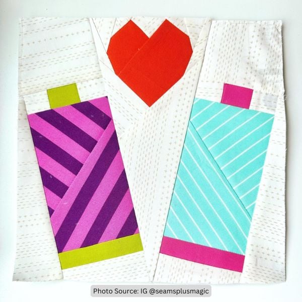 Sewing-Themed Quilt Idea from seamsplusmagic