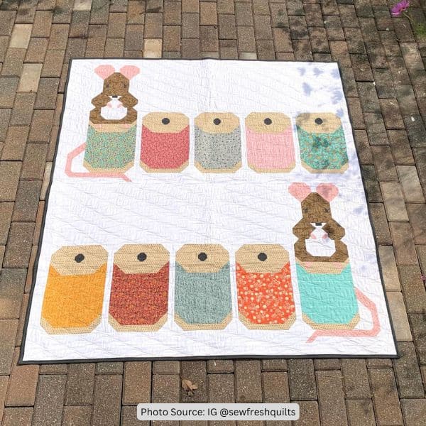 Sewing-Themed Quilt Idea from sewfreshquilts