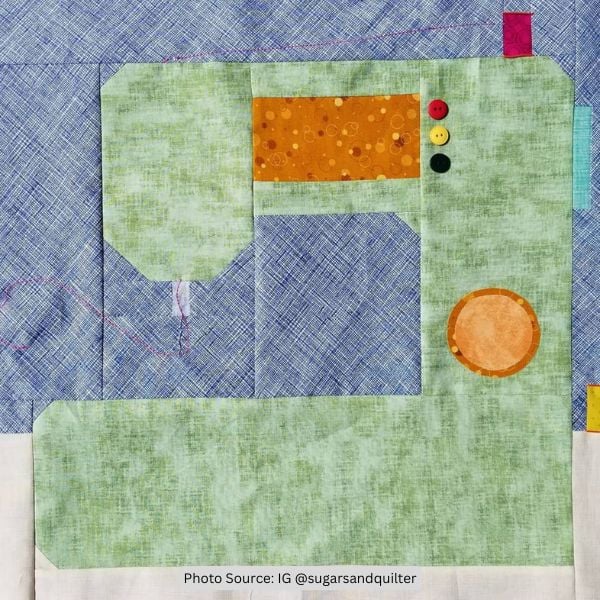 Sewing-Themed Quilt Idea from sugarsandquilter
