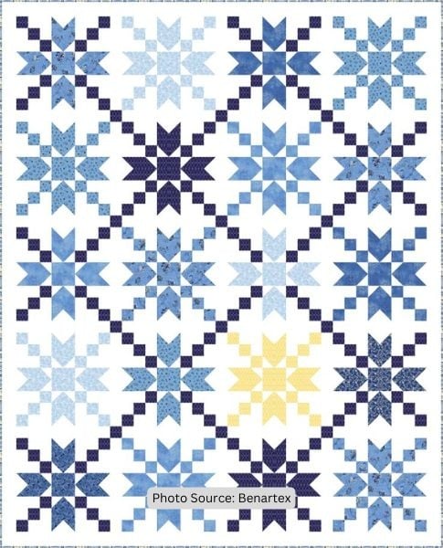 Stardust - free quilt pattern