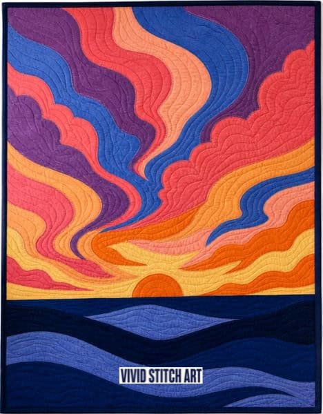 Sunset Waves Quilt Pattern - etsy