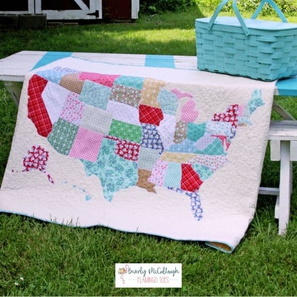 US Map Quilt Pattern - free quilt pattern