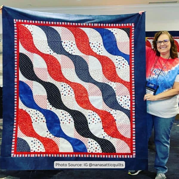 Wave Quilt Idea from nanasatticquilts