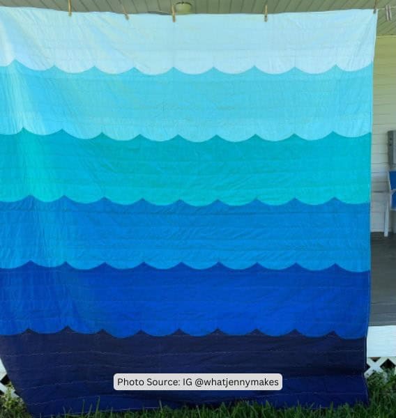 Wave Quilt Idea from whatjennymakes