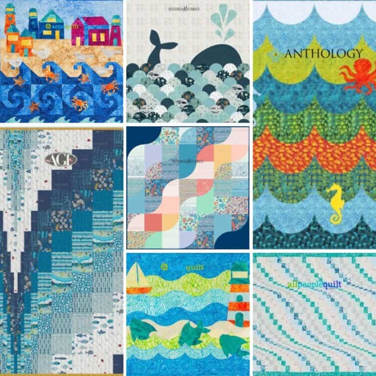 Wave Quilt Patterns Roundup Featured Cover