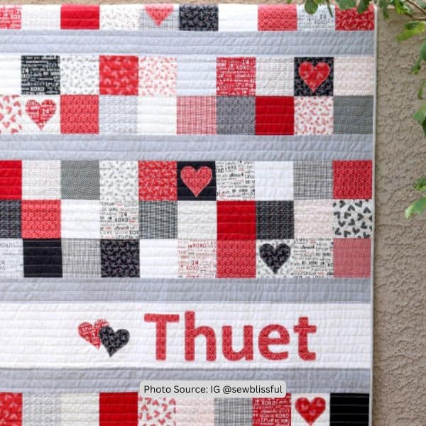 Wedding Quilt Idea from Sew Blissful