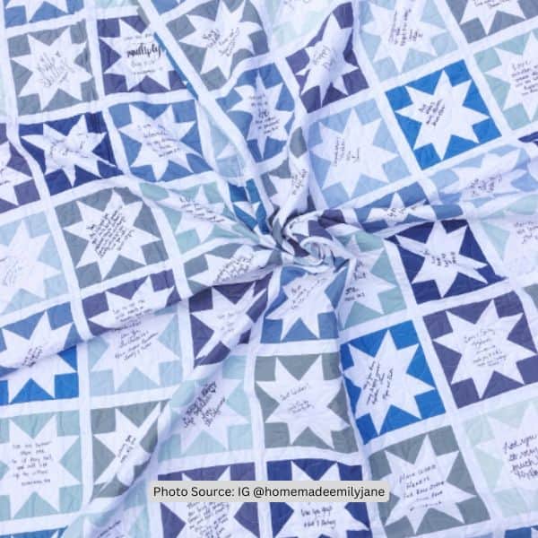Wedding Quilt Idea from homemadeemilyjane