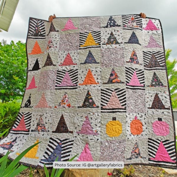 Witch Hat Quilt Idea from artgalleryfabrics