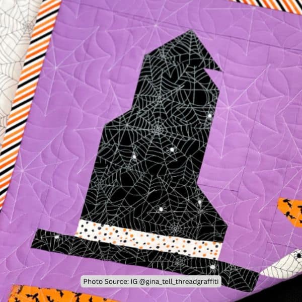 Witch Hat Quilt Idea from gina_tell_threadgraffiti