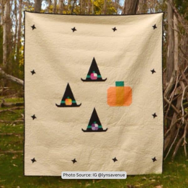 Witch Hat Quilt Idea from lynsavenue