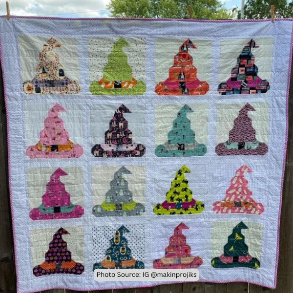Witch Hat Quilt Idea from makinprojiks