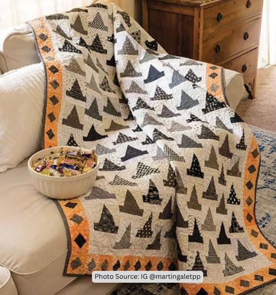 Witch Hat Quilt Idea from martingaletpp
