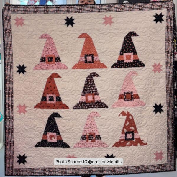 Witch Hat Quilt Idea from orchidowlquilts