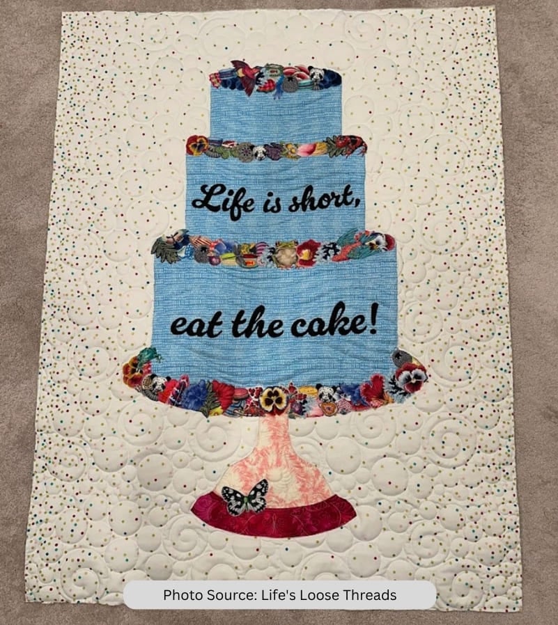 Birthday Cake Art Quilt Pattern - etsy