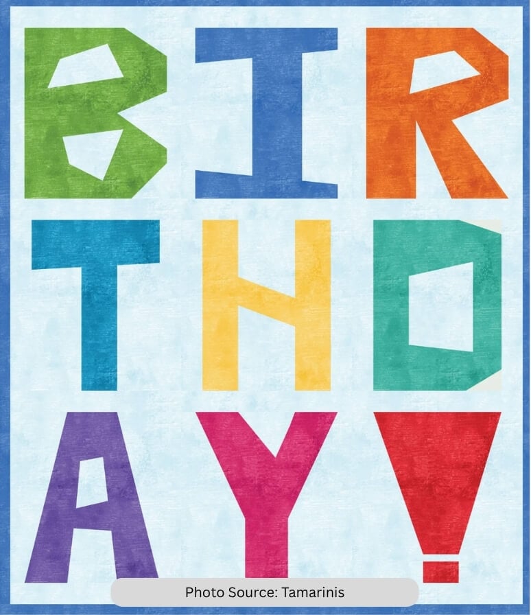 Birthday Mini Quilt Pattern - etsy paid