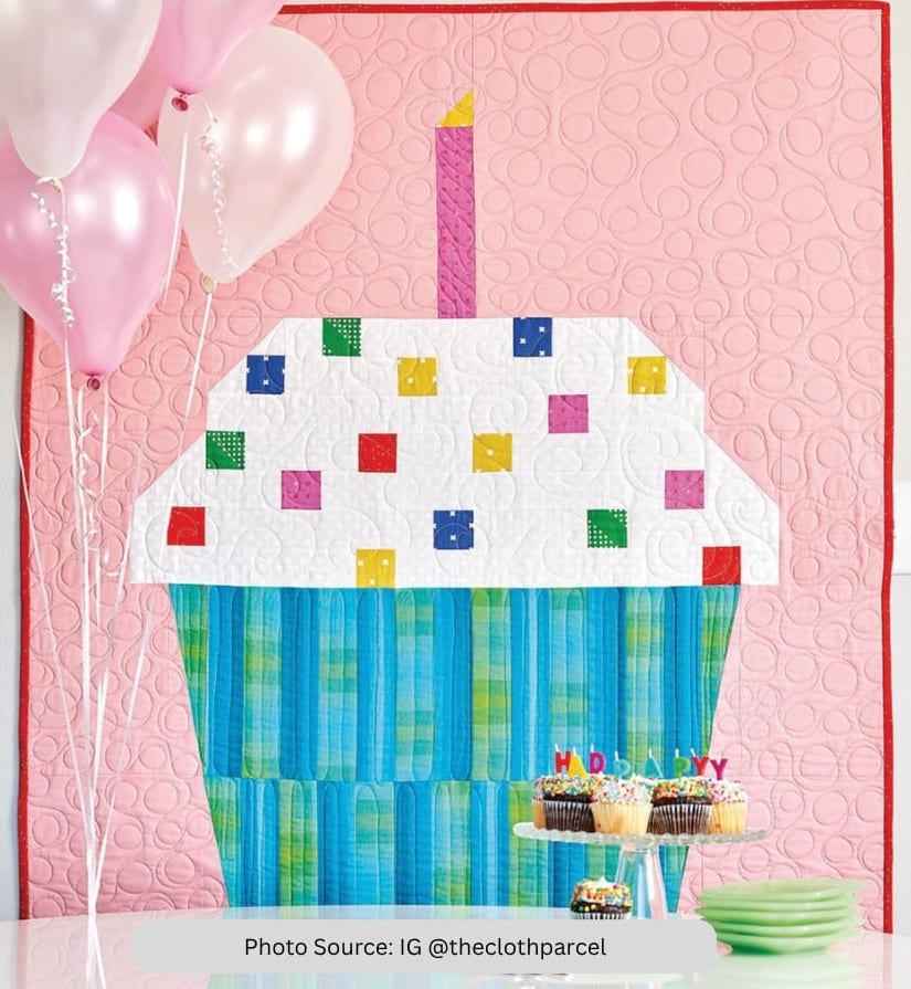 Birthday Quilt Idea from IG theclothparcel
