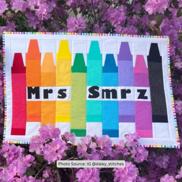Crayon Quilt Idea from daley_stitches