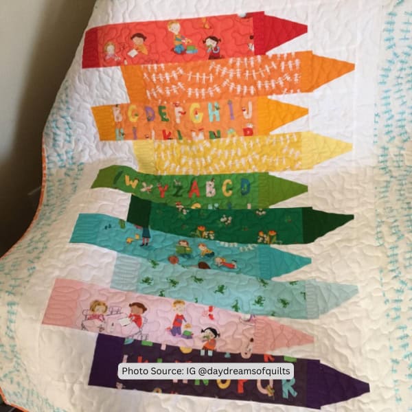 Crayon Quilt Idea from daydreamsofquilts