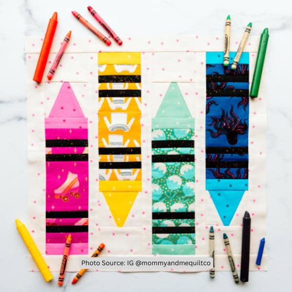 Crayon Quilt Idea from mommyandmequiltco