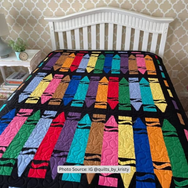 Crayon Quilt Idea from quilts_by_kristy