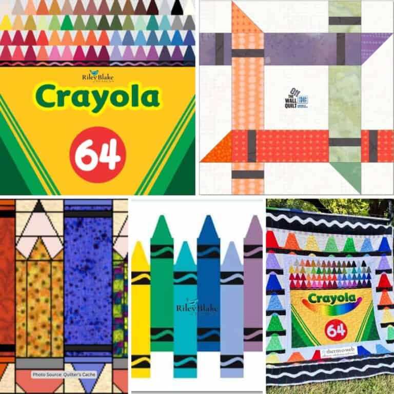 Top 5 Free Crayon Quilt Patterns (+6 Bonus Patterns For Sale)