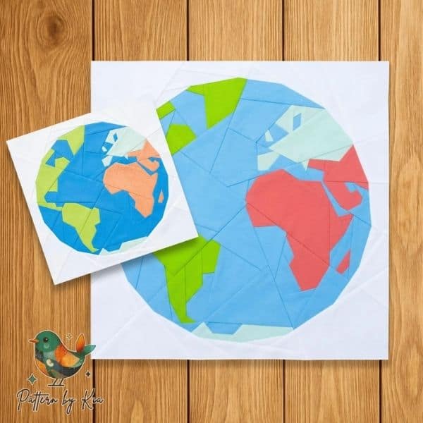 Earth Quilt Block Pattern - etsy paid