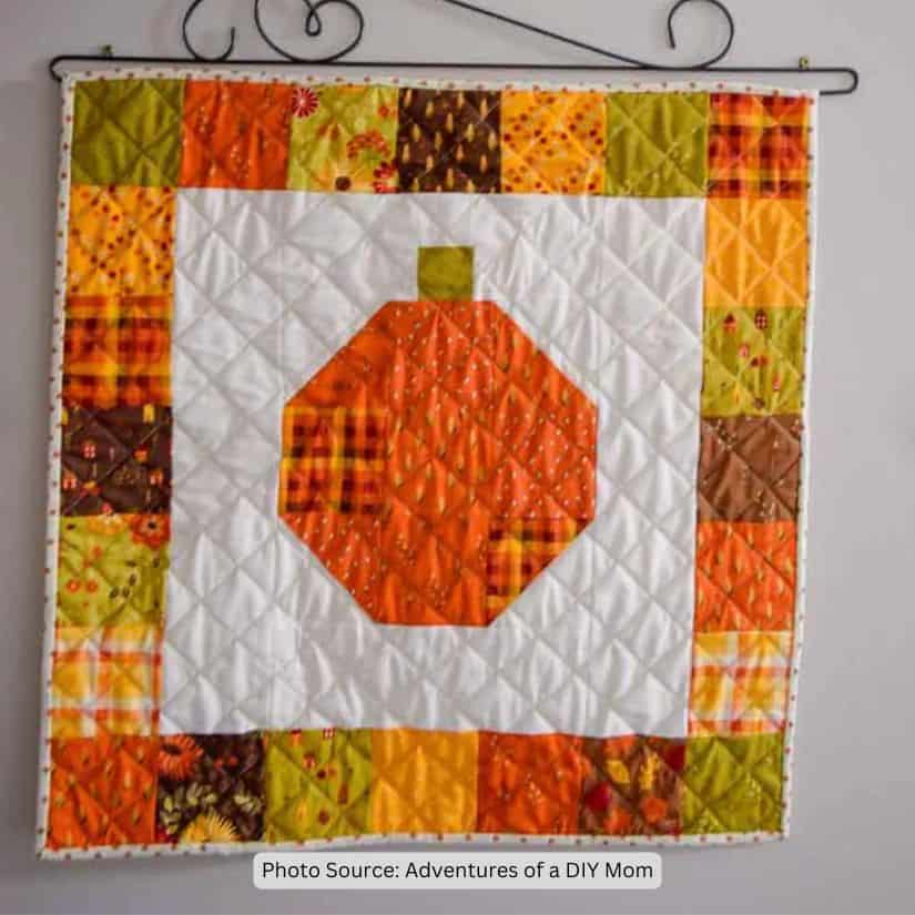 Fall Pumpkin Quilt Pattern - etsy paid