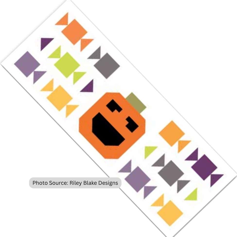 Halloween Table Runner Quilt Pattern - free quilt pattern