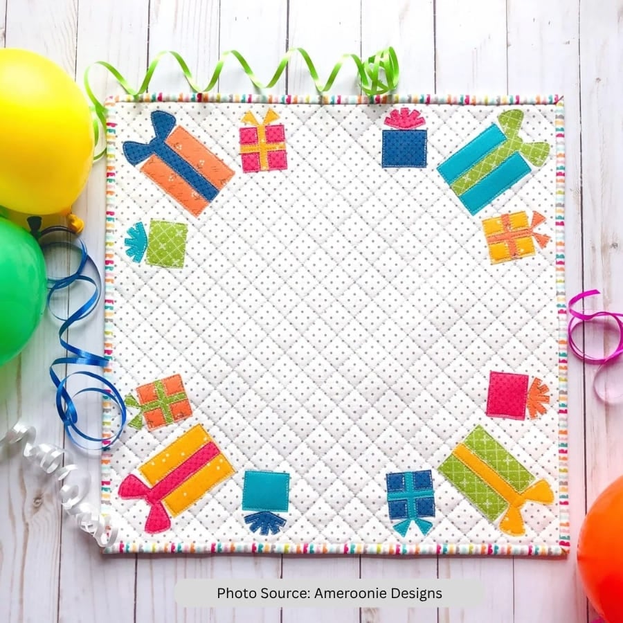 Happy Birthday Table Topper Quilt Pattern - etsy