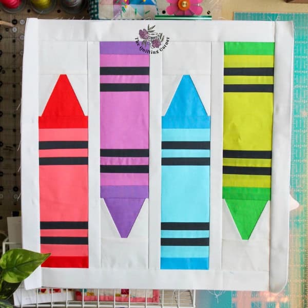 Jumbled Crayons Quilt Pattern - etsy
