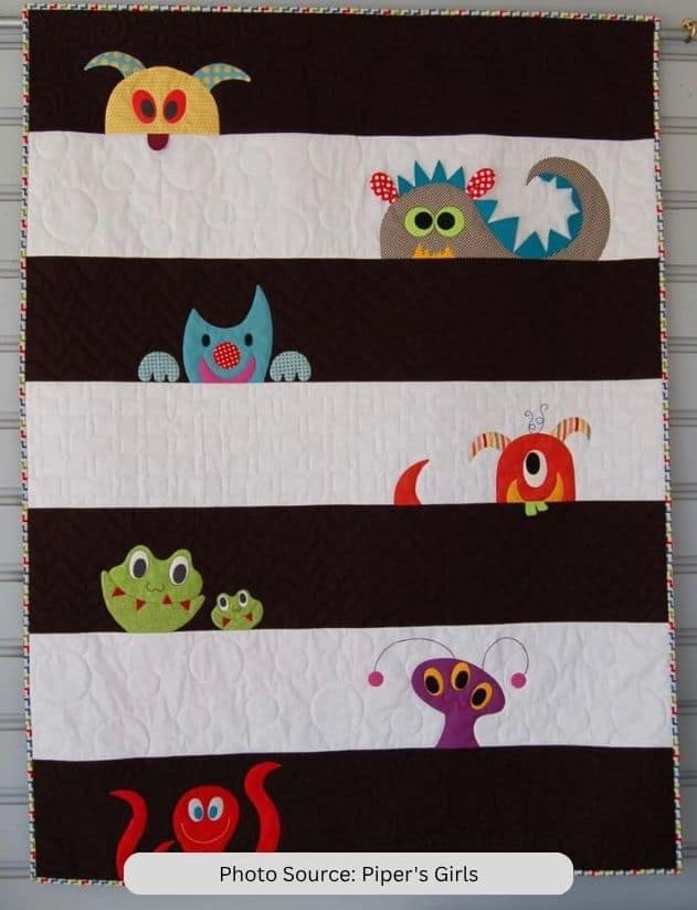 M Is For Monster Quilt Pattern - etsy paid